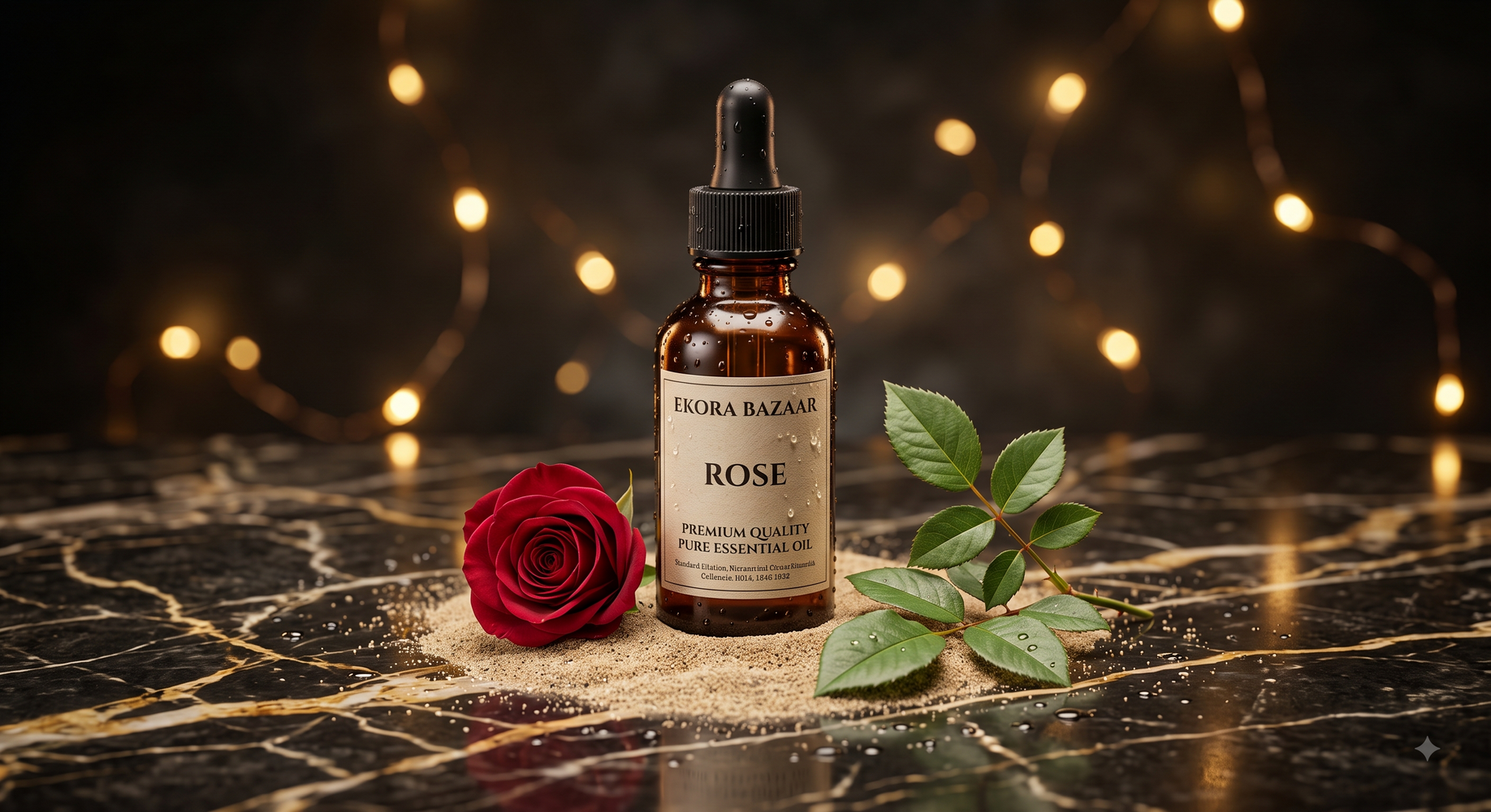 ROSE (EDIBLE GRADE) ESSENTIAL OIL PURE AND NATURAL THERAPEUTIC GRADE FOR SKIN CARE, HAIR CARE